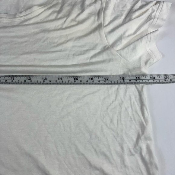 Helmut Lang Womens Kick FRT T-Shirt White Short Sleeve Crew Neck Tee M New $195 - Picture 10 of 11